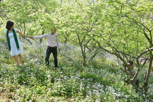 Posing for a possible wedding photo